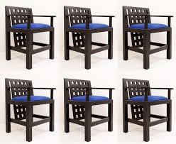 Design forward and beautiful stool for your home interior. Set Of 6 Postmodern Black Wood Dining Chairs Design Seats