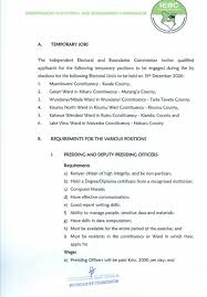 Receive tailored career advice from international development experts. Iebc Hiring For By Elections In 6 Constituencies Opportunities For Young Kenyans