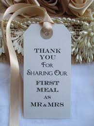 A sarcastic remark made when someone tells something that is unpleasant, overly personal, disgusting, or otherwise annoying. 10 Thank You For Sharing Our First Meal As Mr Mrs Napkin Tie White