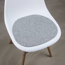 Felt Seat Pads Chair Pads Suitable For Eames Plastic Chair Armchair Gray Mixed Eames Plastic Chair Diy Chair Cushions Chair
