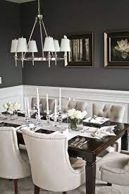 White color schemes have a clean, classic vibe. Indianapoluxe House Construction Elegant Dining Room Dining Room Inspiration Elegant Dining