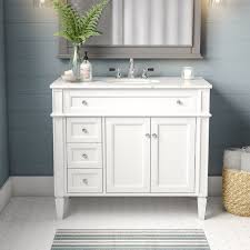 This sanded wood bathroom vanity set is a simple geometric design idea of sheer elegance. The 7 Best Single Bathroom Vanities Of 2021