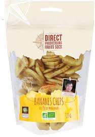 Bananes Chips Direct Producteurs Fruits Secs 125 G