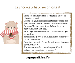 Le Chocolat Chaud Une Technique De Retour Au Calme Pour Les Enfants Techniques De Relaxation Relax Relaxation Enfant