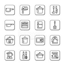 Free shipping on prime eligible orders. Kitchen Utensils And Appliances Doodle Icons Vektor Bilder