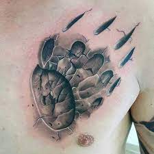 Discover beastly benevolence with the top 100 best bear claw tattoo designs for men. Mens Realistic 3d Stone Bear Claw Print Tattoo For Men On Chest Claw Tattoo Bear Claw Tattoo Tattoo Designs Men