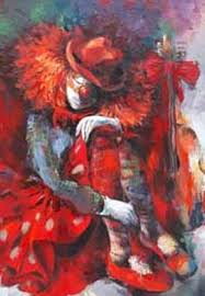 Impressioniartistiche Elena Filatov Clown Paintings Figure Painting Diy Canvas Art