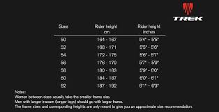 52 Clean Trek Frame Size Chart