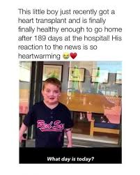 Inspirational Video Little Boy With Heart Transplant Video In 2020 Inspirational Videos What Day Is Today Heart Transplant