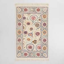 Find great deals on ebay for solid color area rugs. Blush Floral Embroidered Cotton Jaipur Area Rug World Market