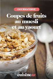 Coupes De Fruits Au Muesli Et Au Yaourt Recette Muesli Alimentation Coupe De Fruit