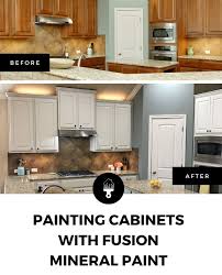 How to paint cabinets with a paint sprayer. Painting Cabinets With Fusion Mineral Paint Beautifully Reimagined Painting Cabinets Fusion Mineral Paint Painting Kitchen Cabinets