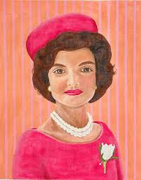 Iconic women needlepoint portraits