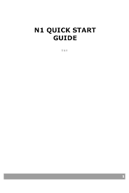 NEONODE N1 QUICK START MANUAL Pdf ...