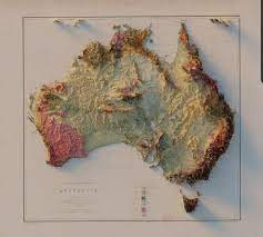 3d Map Of Australia Australia Map Map Cartography