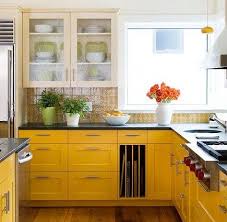 Lemon Yellow Design Ideas In 2020 Yellow Kitchen Cabinets Bold Kitchen Colorful Kitchen Backsplash