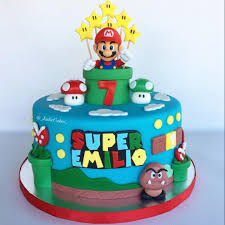 Super mario mini figures collection sets, multiple styles, karts, cake toppers. Super Mario Cake Food Drinks Homemade Bakes On Carousell