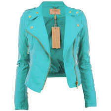 Diana New Womens Faux Leather Biker Gold Button Zip Crop Ladies Jacket Coat Found On Polyvo Jackets For Women Cropped Faux Leather Jacket Leather Jackets Women