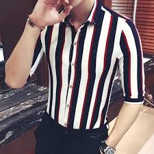 Black And White Vertical Striped Shirt Mens India Men S Summer Short Sleeved Shirt With Stripes Striped Shirt Men Outfits With Striped Shirts Shirt Outfit Men
