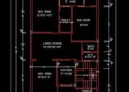 60'x40' plot size for 2bhk apartment typical layout plan with furniture drawing which consist 2 bedrooms with attached toilet, kitchen, living room with dining area, 2 balcony, staircase, and lift. Apartment Plan Dwg Free Download Sennifermjenkins Floor Plans