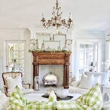The eyelets make it convenient to hang the curtains and give a balanced look to the room. 23 Stunning French Country Living Room Decor Ideas