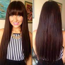 Zala Dark Choc Brown Clip In Hair Extensions 2 20inch 100 Human Remy Hair 120g Hairexte Hairstyles With Bangs Bad Hair Extensions Straight Hair Extensions