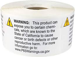 Some companies that sell products all over the us only label those sent to california, even though all their products contain the same compounds. Understanding California Proposition 65 Requirements