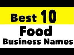 You have one less thing to worry about when starting your own business! Best Food Business Names Youtube