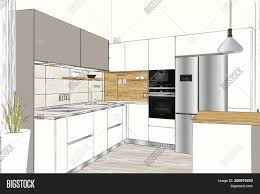 3d rendering. modern image & photo