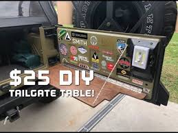 23 Diy Overland 25 Jeep Tailgate Table Youtube Diy Jeep Accessories Jeep Wrangler Camping Jeep Wrangler Diy