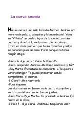Cuento La Cueva Secreta
