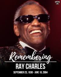 The legendary Ray Charles would have turned 95 today. ❤️ Ray was born Ray  Charles Robinson in Albany, Georgia. He grew up to become a pioneer of soul  music, with his recordings