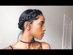 Black women and black girls are very much worried about their haircuts. Easy Messy Halo Braid Sarah Elizabeth Youtube Halo Braid Natural Hair Hair Styles Natural Hair Styles