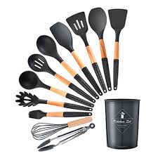 Las cocinas con sonidos, luz o movimiento suelen resultar más atractivas. 9 10 11 12 Uds Conjunto De Utensilios Para Cocina Silicona Mango De Madera Cocina Utensilios De Cocina Con Caja De Almacenamiento Turner Espatula Cuchara Para Sopa Juegos De Utensilios De Cocina Aliexpress