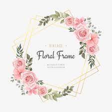 Beautiful Watercolor Flower Floral Clipart Background Vintage Png And Vector With Transparent Background For Free Download Watercolor Flower Vector Watercolor Flowers Flower Frame