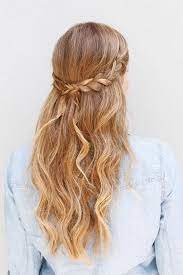 Frisuren Konfirmation Mittellange Haare Wasserfallfrisur Festlichefrisuren Hochzeit Halboffen Loc Braids For Long Hair Braided Hairstyles Dance Hairstyles
