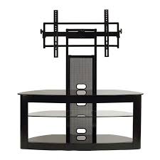 Find the perfect home furnishings at hayneedle, where you can buy online while you explore our room designs and curated looks for tips, ideas & inspiration to help you along the way. Transdeco Glass Tv Stand With Mount For 35 To 80 Inch Screens Black Td600b