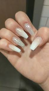 Add supernail clear acrylic powder to step 4: Nails Ombre Glitter Almond 61 Ideas Glitter Nails Acrylic Silver Acrylic Nails Ombre Acrylic Nails