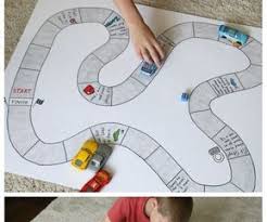 Make Your Own Car Race Board Game Frugal Fun For Boys And Girls In 2020 Homemade Board Games Board Games Diy Board Games