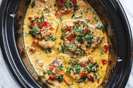How to make boneless skinless chicken thighs slow cooker recipe: Crockpot Tuscan Garlic Chicken Recipe How To Make Crockpot Chicken Recipes Eatwell101