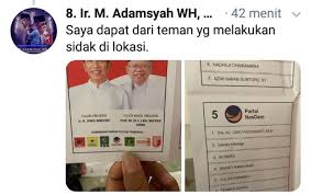 Jumlah surat suara yang persegi b. Terbongkar Di Malaysia Surat Suara Dicoblos Untuk 01 Dan Caleg Nasdem