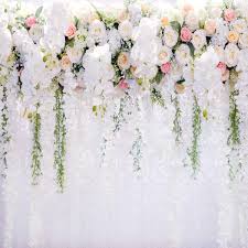 Stretch the edges of the outer petals back and forth to make the petals ruffled, kind of like making a pie crust. Amazon Com Dudaacvt 8x8ft White Flower Backdrop Curtain Floral 3d Flower Wedding Birthday Party Background Photo Backdrop Carnival Party Backdrop D0730808 Electronics