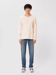 NUDIE JEANS Denim Jeans Straight Fit STEADY EDDIE blau