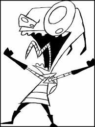 Invader Zim 4 Printable Coloring Pages For Kids Cartoon Coloring Pages Cute Coloring Pages Invader Zim