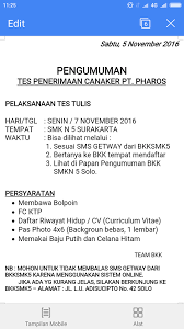 Pharos indonesia mengundang sdr untuk psikotest hari rabu jam 08.00, yang akan diadakan di. Bkk Smknlimasolo Posts Facebook