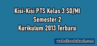 Buku bank soal ulangan modul pemantapan belajar sd mi kelas v semester 2. Kisi Kisi Pts Kelas 3 Semester 2 Kurikulum 2013 Tahun 2021 Websiteedukasi Com