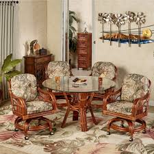 Leikela Rain Forest Tropical Dining Furniture Set Dining Furniture Sets Furniture Caster Chairs