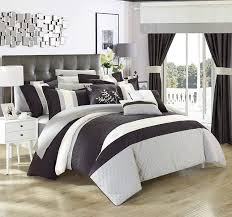 Are you looking for chic home danielle 24 piece comforter set google? Amazon Com Chic Home Covington 24 Piece Comforter Set Embroidered Bed In A Bag Sheets Curtains Queen Black Home Kitchen