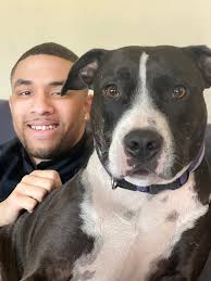 Rescue dog Charlie and his favorite pal in the Staffordshire Bull Terrier  Group