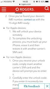 This service works for any imei including blacklisted (they can be used outside of canada) . Unlocking Iphone Through Rogers Canada This Seems Really Odd To Me See Attached Screenshot Iphone